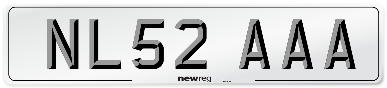 NL52 AAA Number Plate from New Reg